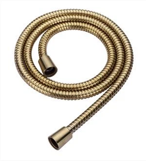 High-End aço inoxidável bloqueio duplo chuveiro mangueira flexível tubo de duche telefone-60 polegadas escovam niquelar